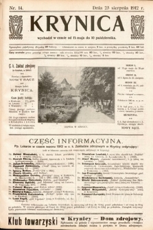 Krynica. 1912, nr 14