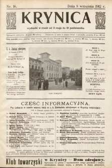 Krynica. 1912, nr 16
