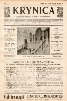 Krynica. 1912, nr 17