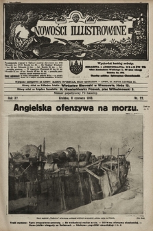 Nowości Illustrowane. 1918, nr 22