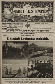 Nowości Illustrowane. 1918, nr 33