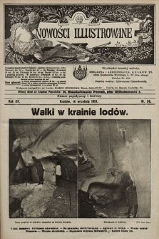 Nowości Illustrowane. 1918, nr 36