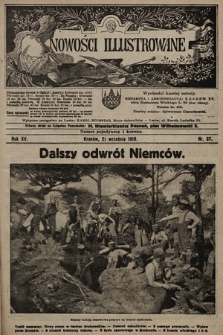 Nowości Illustrowane. 1918, nr 37