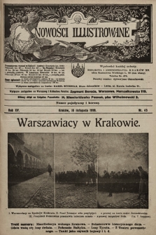 Nowości Illustrowane. 1918, nr 45
