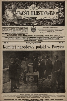 Nowości Illustrowane. 1918, nr 49