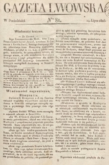 Gazeta Lwowska. 1823, nr 81