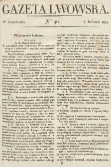 Gazeta Lwowska. 1824, nr 40
