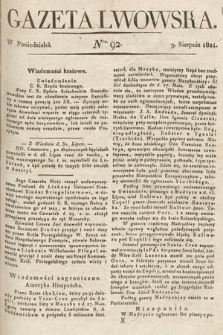 Gazeta Lwowska. 1824, nr 92