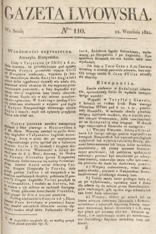 Gazeta Lwowska. 1824, nr 110