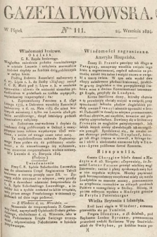 Gazeta Lwowska. 1824, nr 111