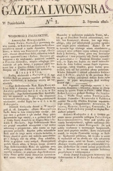 Gazeta Lwowska. 1825, nr 1