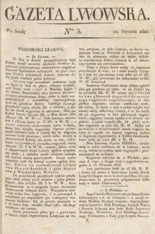Gazeta Lwowska. 1825, nr 5