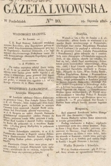 Gazeta Lwowska. 1825, nr 10