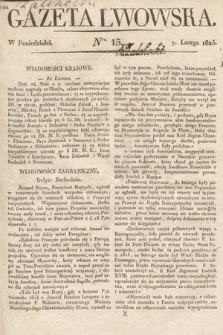 Gazeta Lwowska. 1825, nr 15