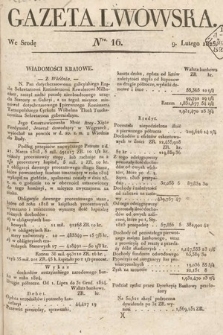Gazeta Lwowska. 1825, nr 16