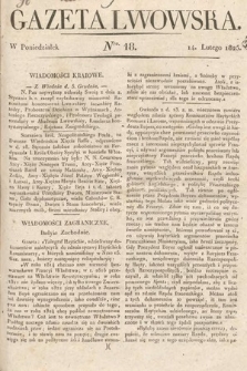 Gazeta Lwowska. 1825, nr 18