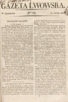 Gazeta Lwowska. 1825, nr 21