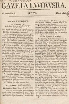 Gazeta Lwowska. 1825, nr 27