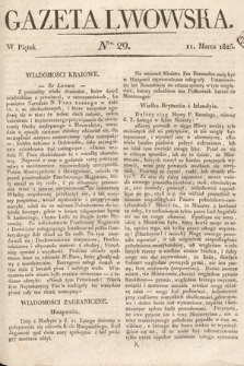 Gazeta Lwowska. 1825, nr 29