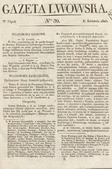 Gazeta Lwowska. 1825, nr 39