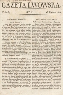 Gazeta Lwowska. 1825, nr 41