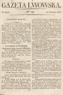Gazeta Lwowska. 1825, nr 42