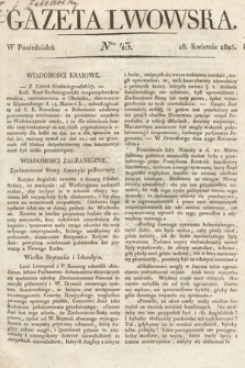 Gazeta Lwowska. 1825, nr 43