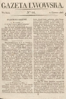 Gazeta Lwowska. 1825, nr 61