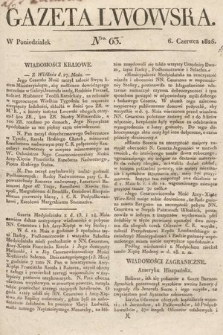 Gazeta Lwowska. 1825, nr 63