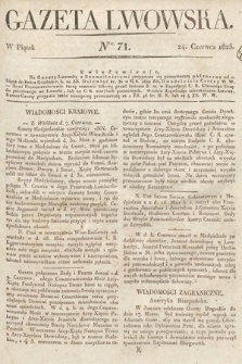 Gazeta Lwowska. 1825, nr 71