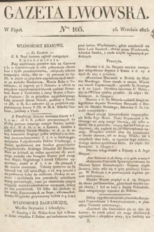Gazeta Lwowska. 1825, nr 105
