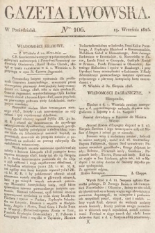 Gazeta Lwowska. 1825, nr 106