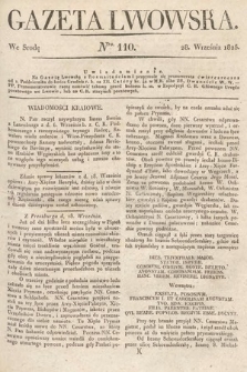 Gazeta Lwowska. 1825, nr 110