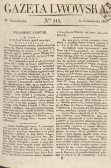 Gazeta Lwowska. 1825, nr 112