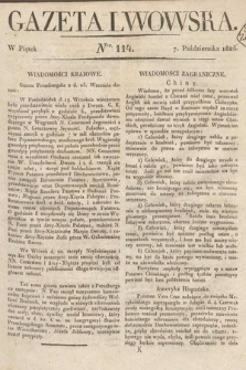Gazeta Lwowska. 1825, nr 114