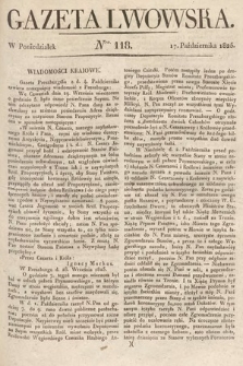 Gazeta Lwowska. 1825, nr 118