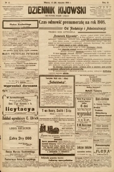 Dziennik Kijowski : pismo społeczne, polityczne i literackie. 1908, nr 12