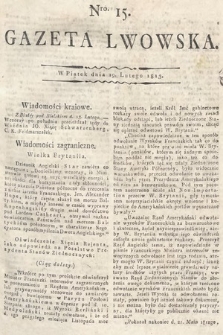 Gazeta Lwowska. 1813, nr 15