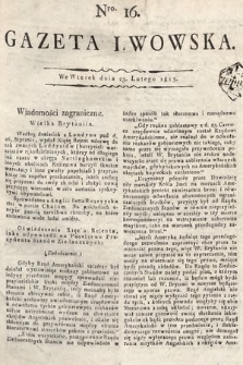 Gazeta Lwowska. 1813, nr 16