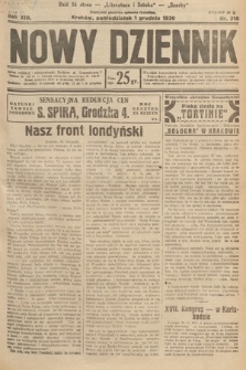 Nowy Dziennik. 1930, nr 318