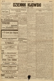 Dziennik Kijowski : pismo społeczne, polityczne i literackie. 1908, nr 173