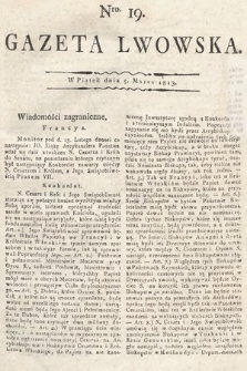 Gazeta Lwowska. 1813, nr 19