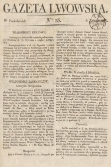 Gazeta Lwowska. 1826, nr 15