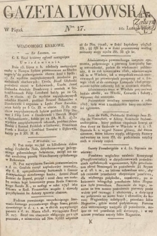 Gazeta Lwowska. 1826, nr 17