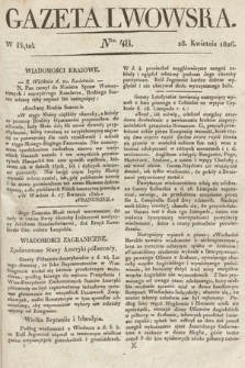Gazeta Lwowska. 1826, nr 48