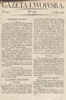 Gazeta Lwowska. 1826, nr 54