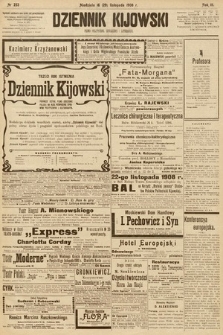 Dziennik Kijowski : pismo społeczne, polityczne i literackie. 1908, nr 253