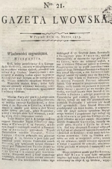 Gazeta Lwowska. 1813, nr 21
