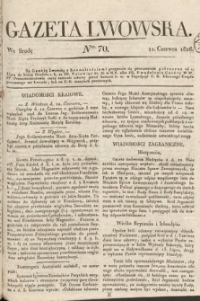 Gazeta Lwowska. 1826, nr 70