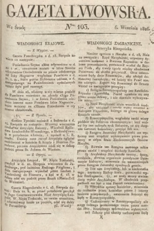 Gazeta Lwowska. 1826, nr 103